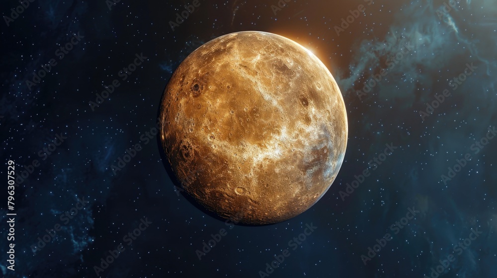 Poster A stunning image of a planet in the sky. Perfect for science or astronomy related projects