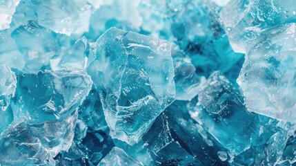 A detailed view of ice crystals, perfect for winter themes