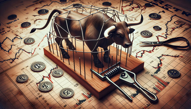Labyrinth of the Stock Market: Navigating Financial Traps with Photo Realism