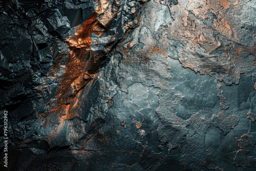 Poster close up of a rock face with a tree in the background. suitable for nature and outdoor themed design