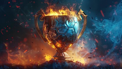 Football - Stylized trophy cup