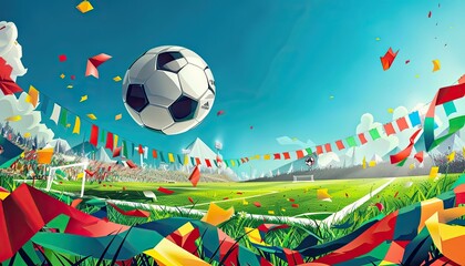 Fototapeta premium Football Background World Cup