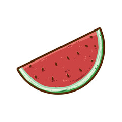 Watermellon slice illustration