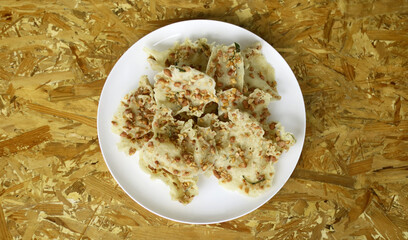 Peanut crackers or peyek kacang. Savory and crunchy snack from Indonesia.