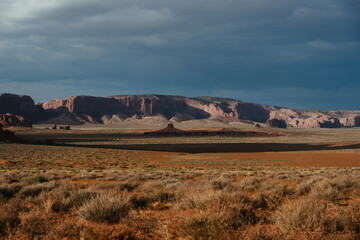 Morning light in the Monument Valley, Utah