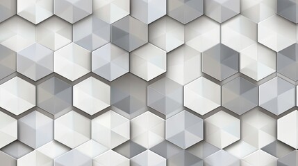 3d wallpaper white background with cubes seamless pattern,