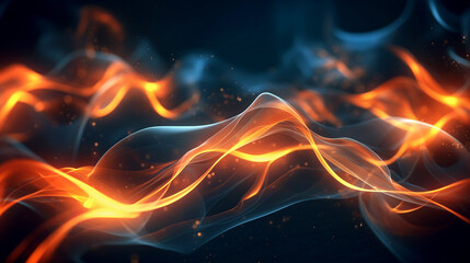 background with flames  fractal