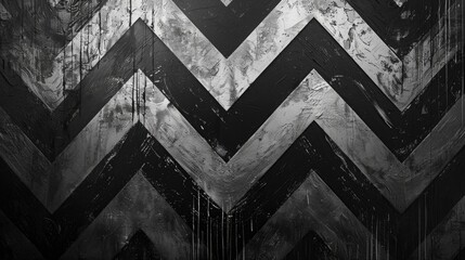 A striking black and white chevron pattern suitable for various design projects