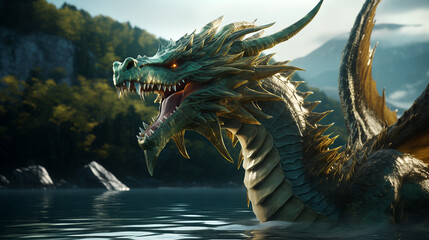 dragon on the water