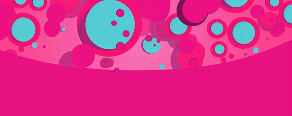 Magenta pop art background in retro comic style with halftone dots, vector illustration of backdrop with isolated dots blank empty with copy space
