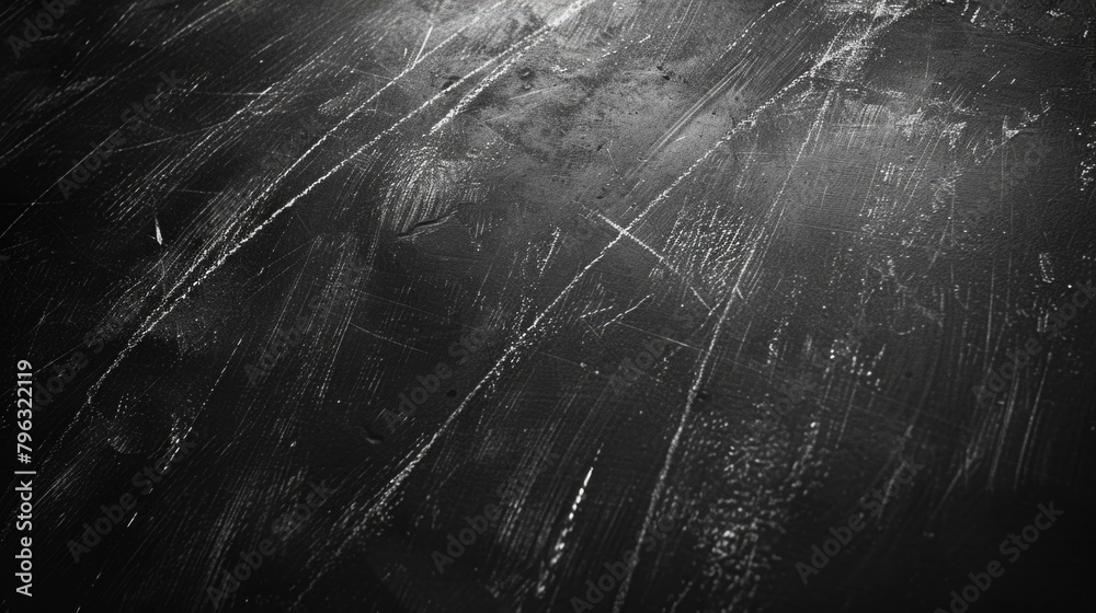 Poster a simple black and white photo of a wooden table. suitable for various design projects