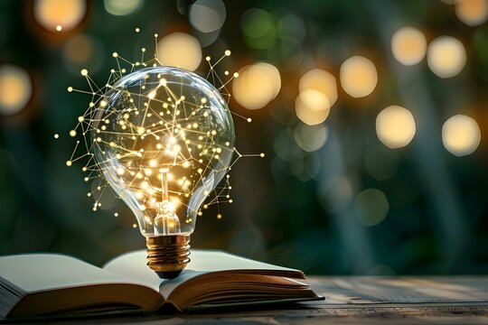 Books explore ideas representing a fusion of knowledge and intelligence. Concept Literary Fusion, Intellectual Exploration, Thought-provoking Reads, Knowledge and Wisdom, Intelligent Perspectives