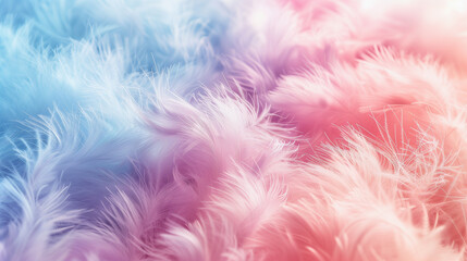 delicate fluffy background in muted pink and blue pastel colors