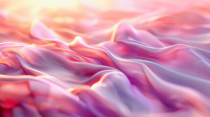 pink silk background, soft, flowing fabric-like textures 