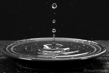 water splash in water