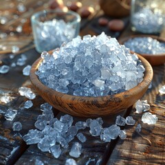 sea salt in a bowl