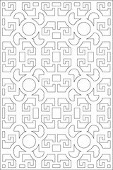 sketch illustration, vector design, modern minimalist geometric abstract art wall decoration image