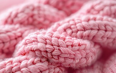 close up of pink wool