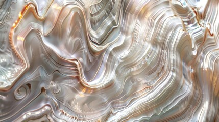 Abstract marble pattern with wavy lines and gold accents. Digital art texture for design