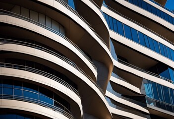 illustration, urban architecture abstract modern city geometry design, patterns, building, structure, shapes, contemporary, exterior, facade, lines, windows