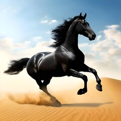 Das schwarze Pferd. Hintergrund für das Design 2.