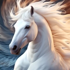 Das weiße Pferd. Hintergrund für das Design 2.