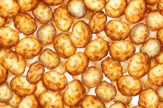 tater tots seamless pattern