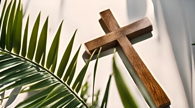 A Serene and Symbolic Image for Palm Sunday