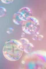 Soap bubbles background
