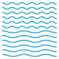 Adobe Wavy line and wavy zigzag pattern lines. Vector blue underlines, smooth end squiggly horizontal curvy squiggles ilustrator Artwork eps10