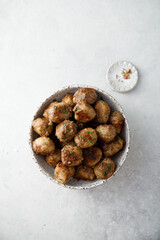 Traditional homemade Swedish meatballs