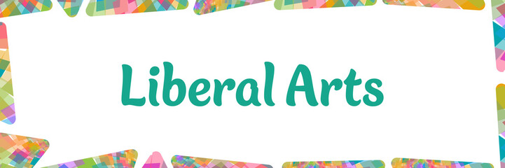 Liberal Arts Colorful Texture Border Horizontal 
