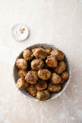 Traditional homemade Swedish meatballs