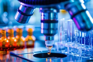 microscope in laboratory