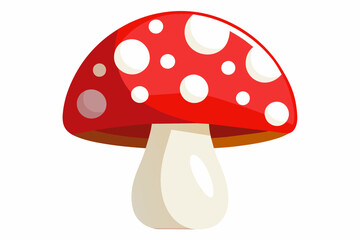  Mushroom vector white background.