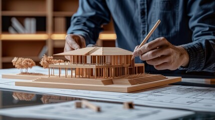 A close-up look at architects and engineers intensely focused on converting creative architectural designs into tangible 2D and 3D models, showcasing the bridge between imagination and reality