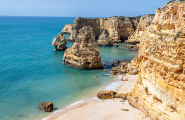 Marinha beach in Algarve, Portugal