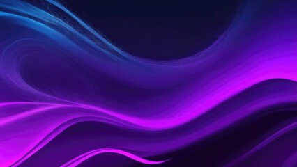 Naklejka premium Purple pink blue abstract dynamic color flow wave black background