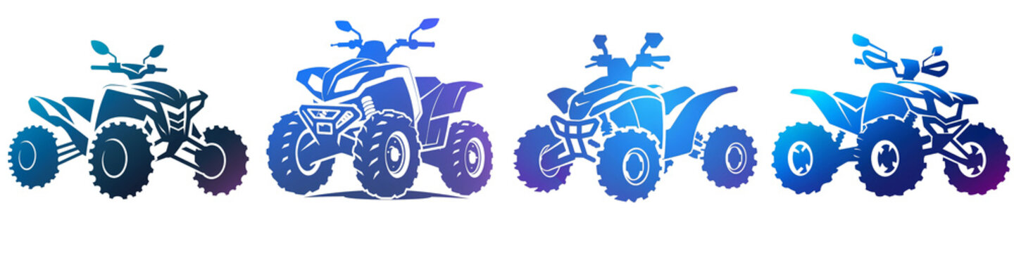 Quad Bike clipart collection, symbol, logos, icons isolated on transparent background
