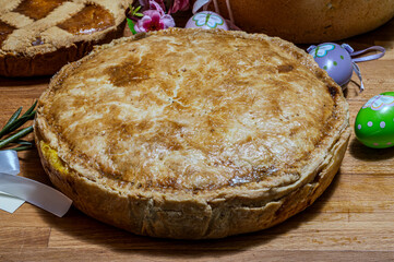 Easter. Typical rustic desserts of the Campania tradition