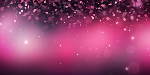 Pink banner dark bokeh particles glitter awards dust gradient abstract background