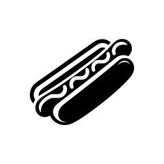 Hotdog Silhouette Clipart: Perfect Graphic Addition - Minimallest Hotdog Vector
