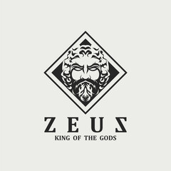 Zeus logo design vector illustration.