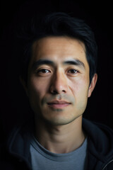 Obraz premium 男, 男性, 顔のアップ, ポートレート, 淡い光, male, men, face close-up, portrait, pale light