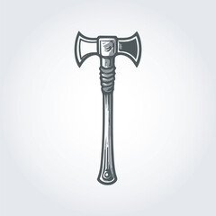 axe line art logo icon