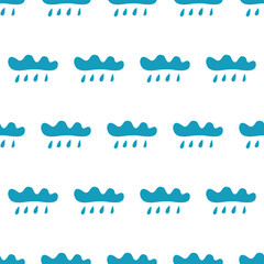 seamless pattern, rain art surface design for fabric scarf and decor