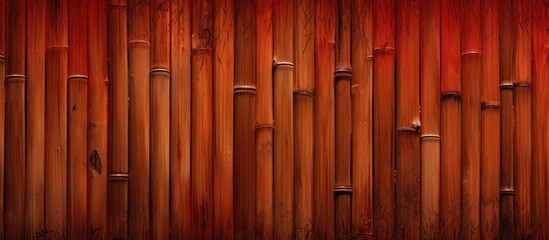 Bamboo Fence Red Light