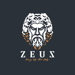 Zeus logo design vector illustration. suitable for any business, gaming brand and brand company