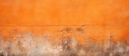 orange wall with gray and white stripe