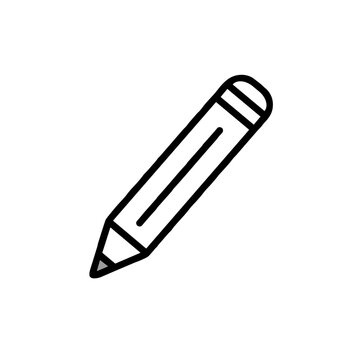 recommend clip art: Classic Pencil Icon, Black Outline, Writing or Art Instrument